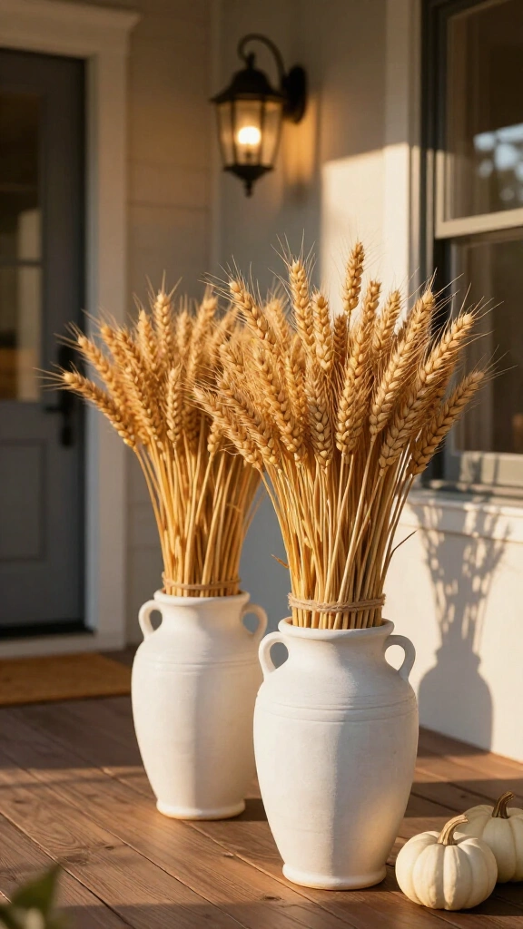 Golden wheat sheaf bundles