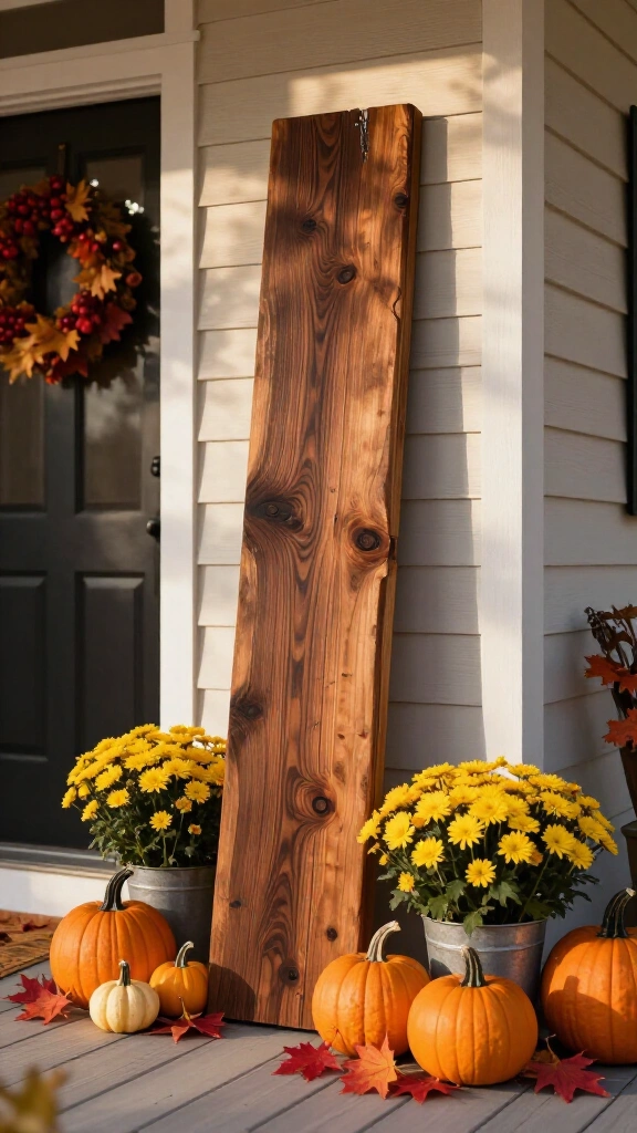 Rustic wooden welcome signs
