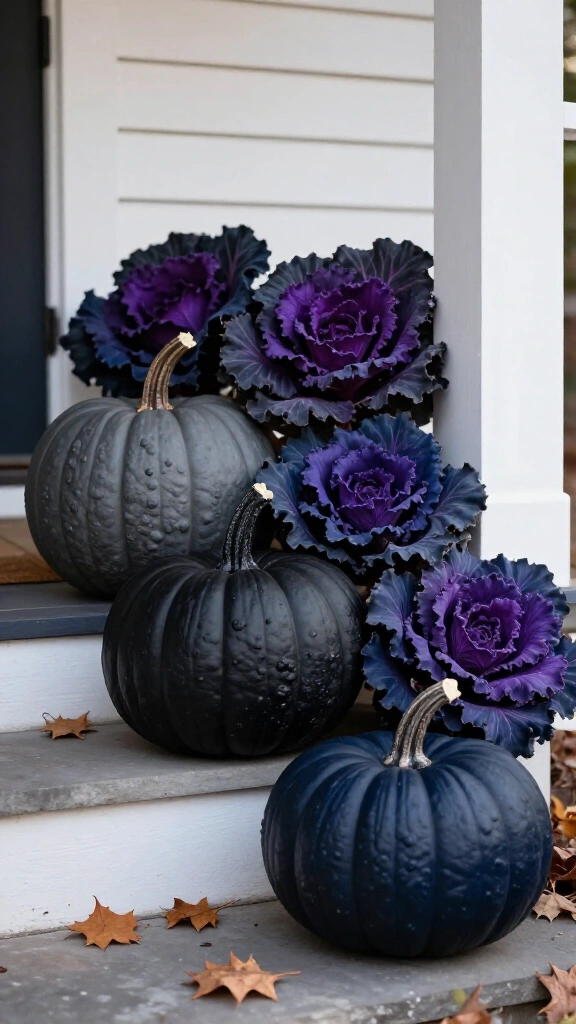 Moody dark pumpkin vignette