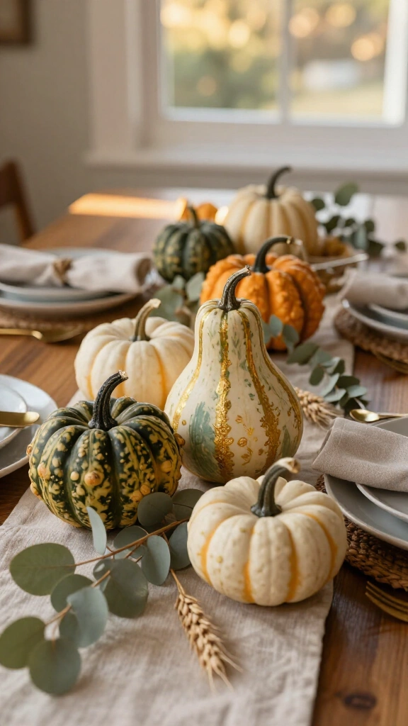 Hand-painted heirloom gourds