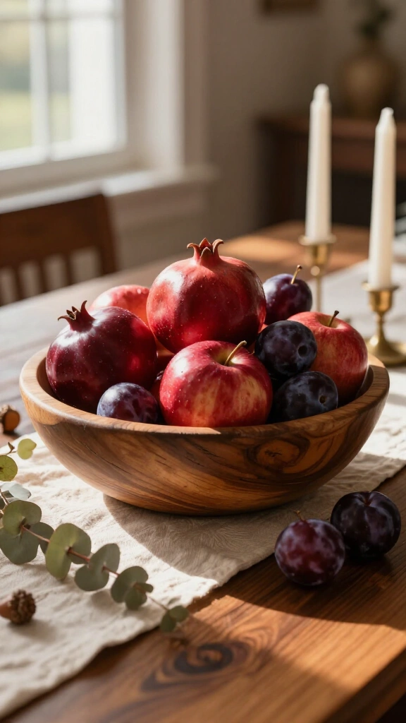 Apple and pomegranate harvest bowls