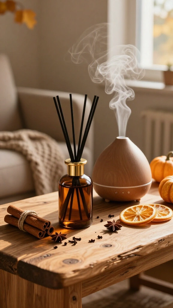 Feature cinnamon and clove diffusers