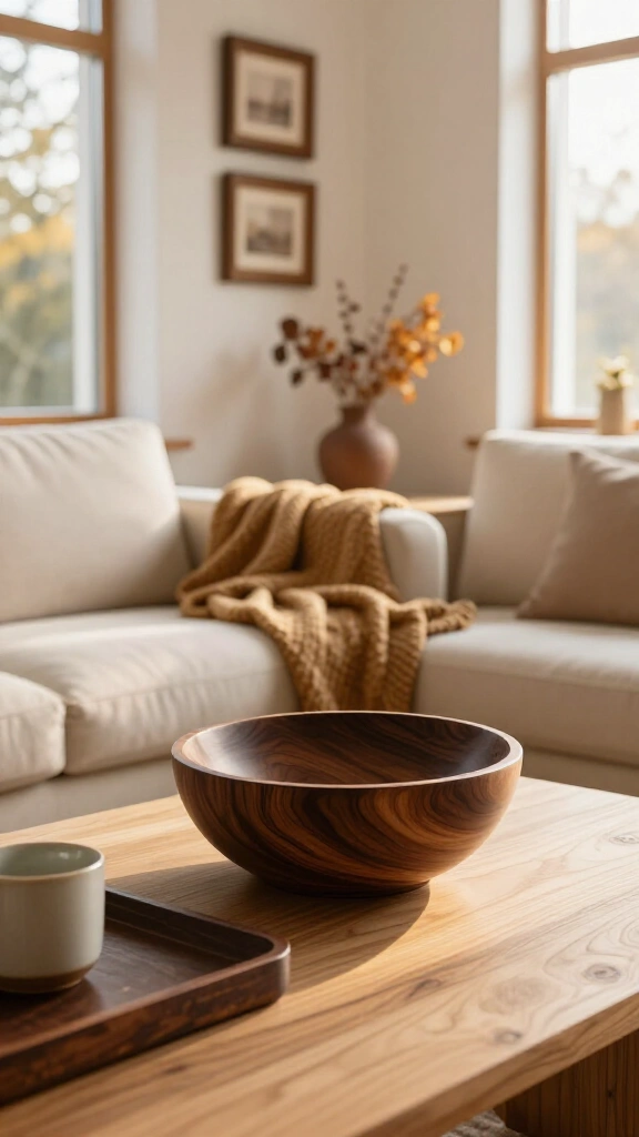 Bring in dark wood elements