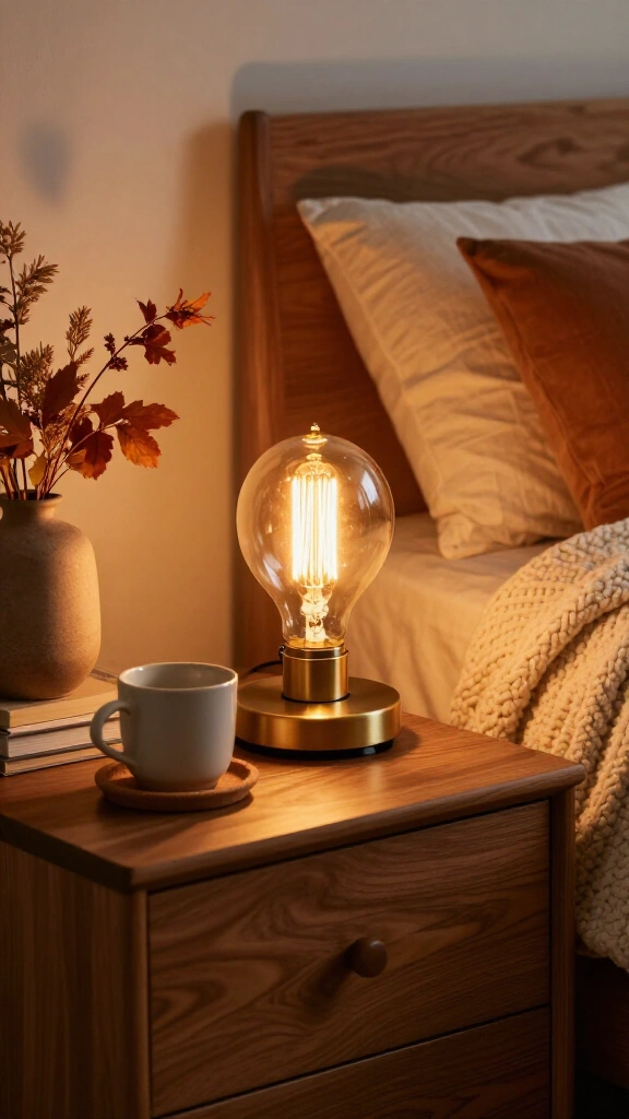 Switch to warm amber lighting