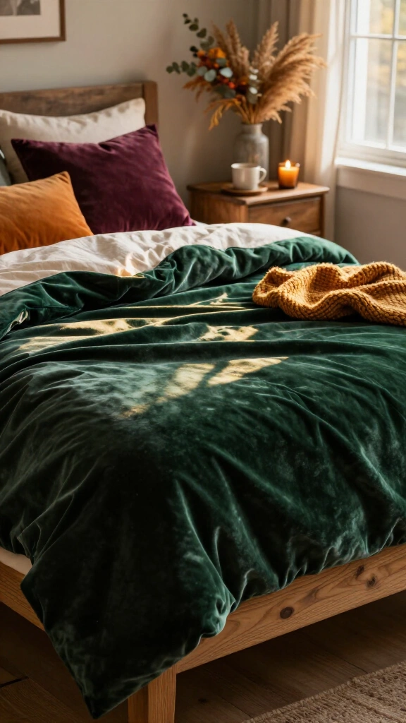 Embrace rich velvet duvet covers