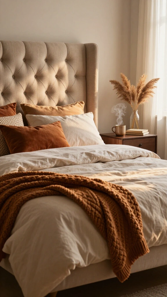 Choose an upholstered tufted bed frame