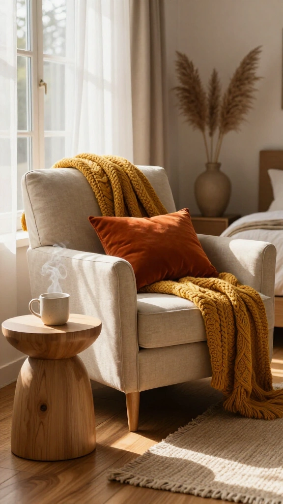 Build a cozy reading nook in an unused corner