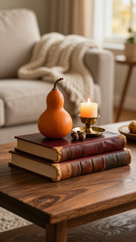 Style vintage books as decorative risers