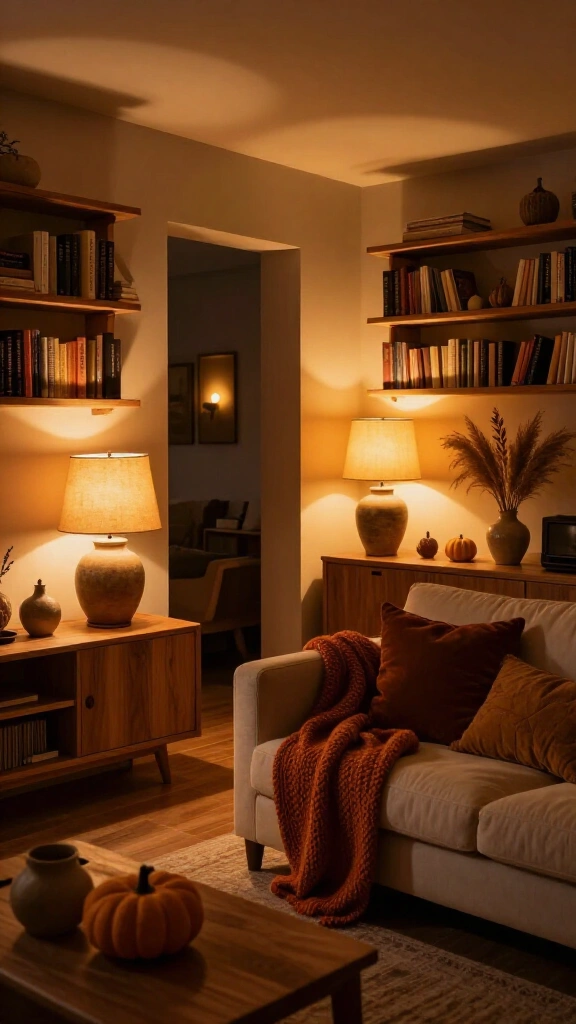 Warm up the room with warm-toned smart bulbs