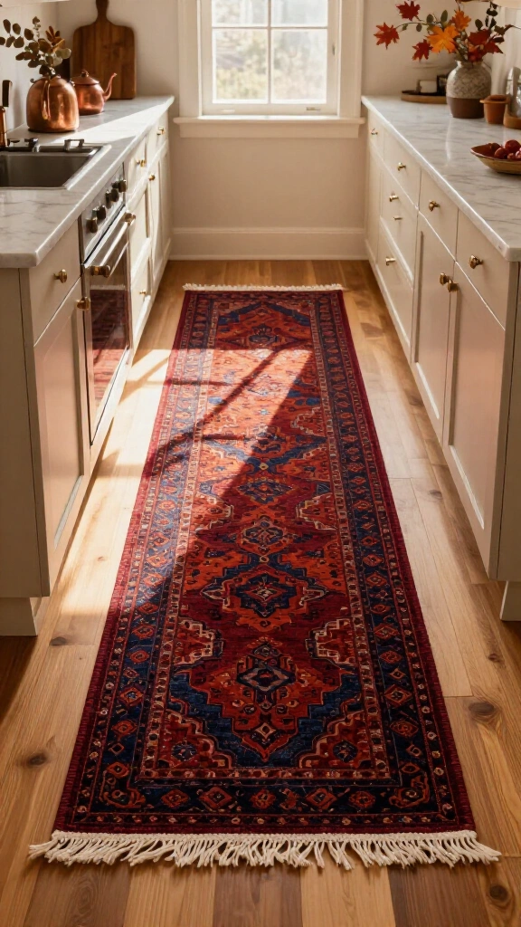 Deep burgundy runner rugs