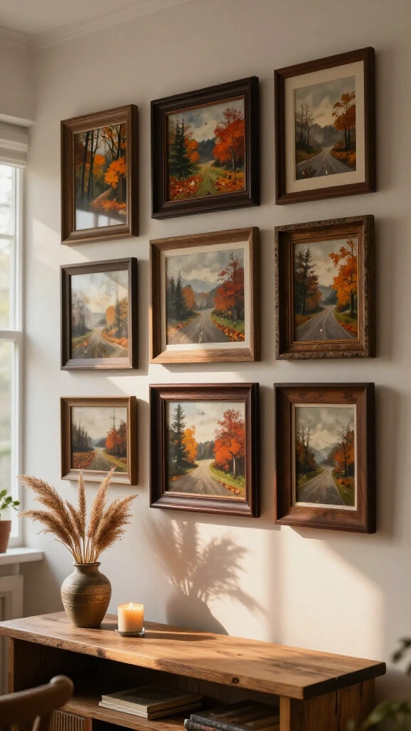 Swap summer art for moody autumn prints