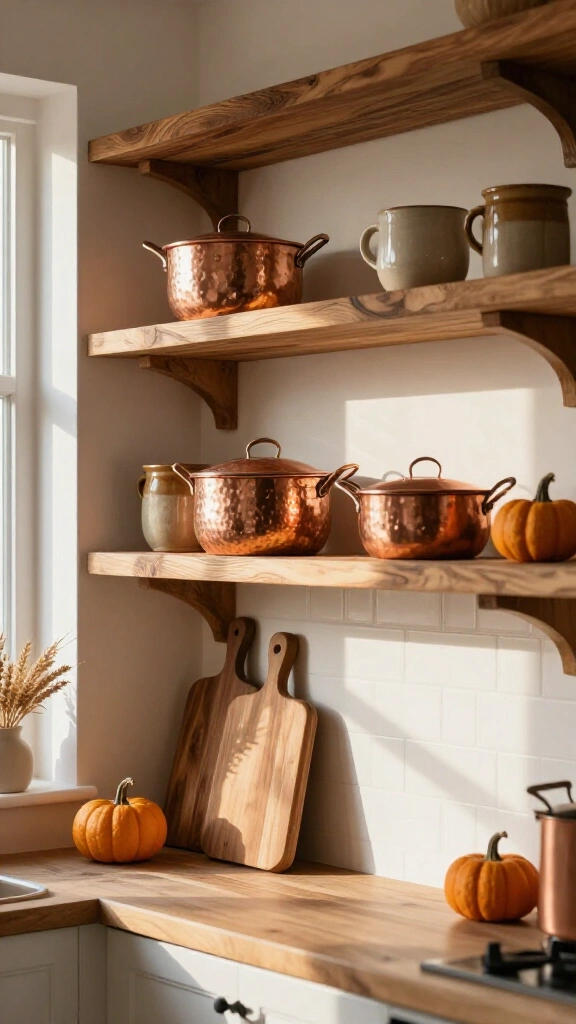 Swap kitchen accessories for earth tones