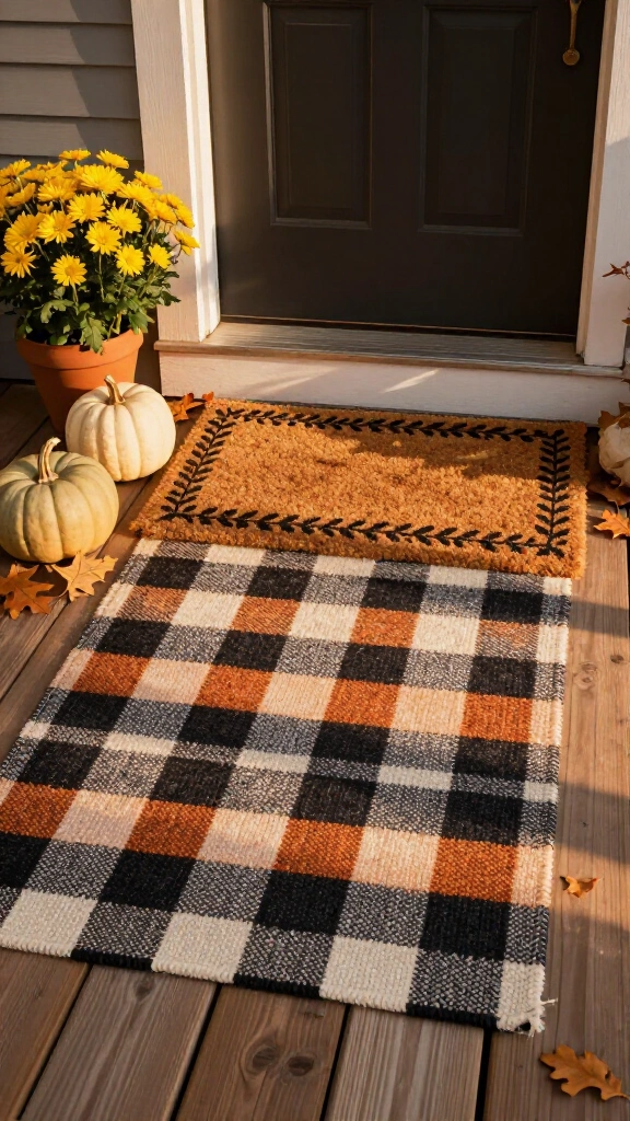 The layered door mat trick