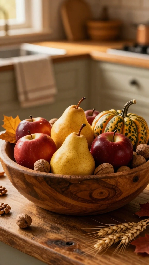 Fill a bowl with seasonal produce