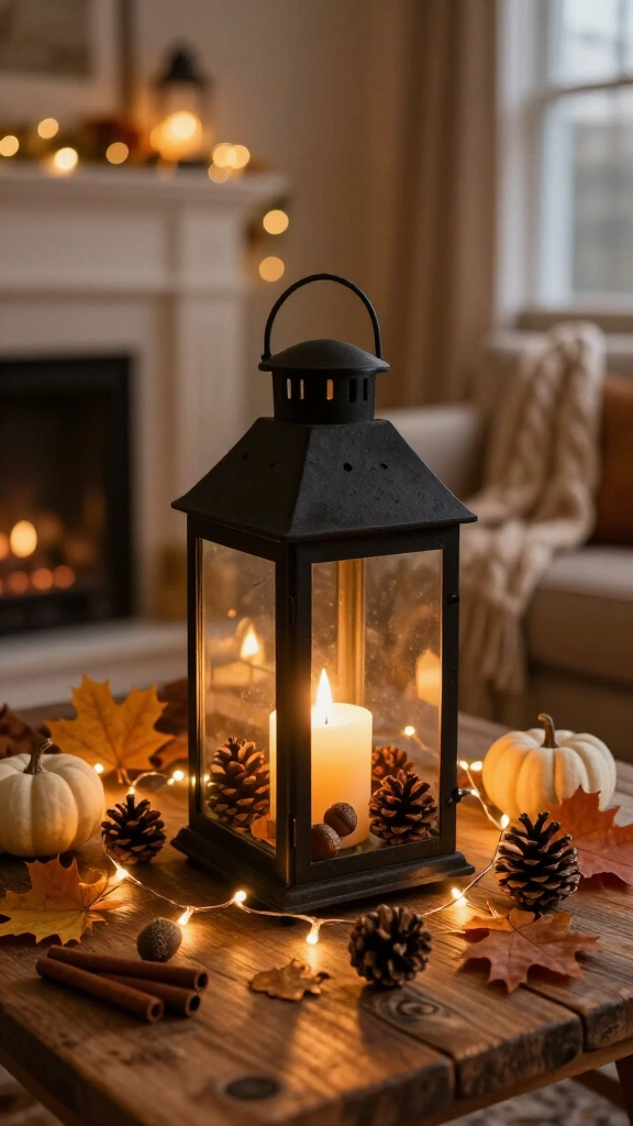 Light up your space with fairy lights and lanterns