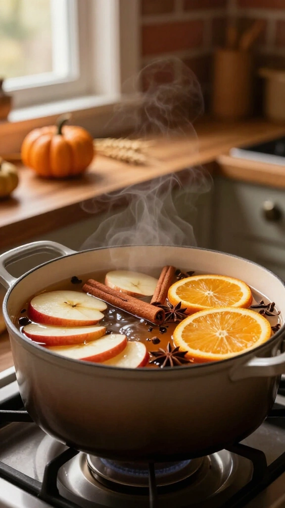 Introduce autumn-scented simmer pots
