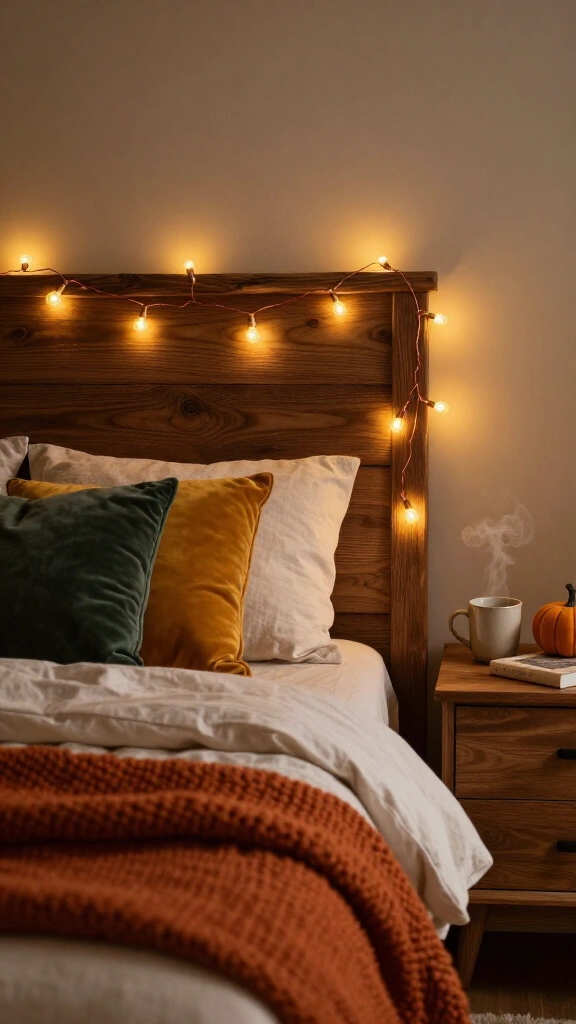 Drape ambient warm-tone fairy lights