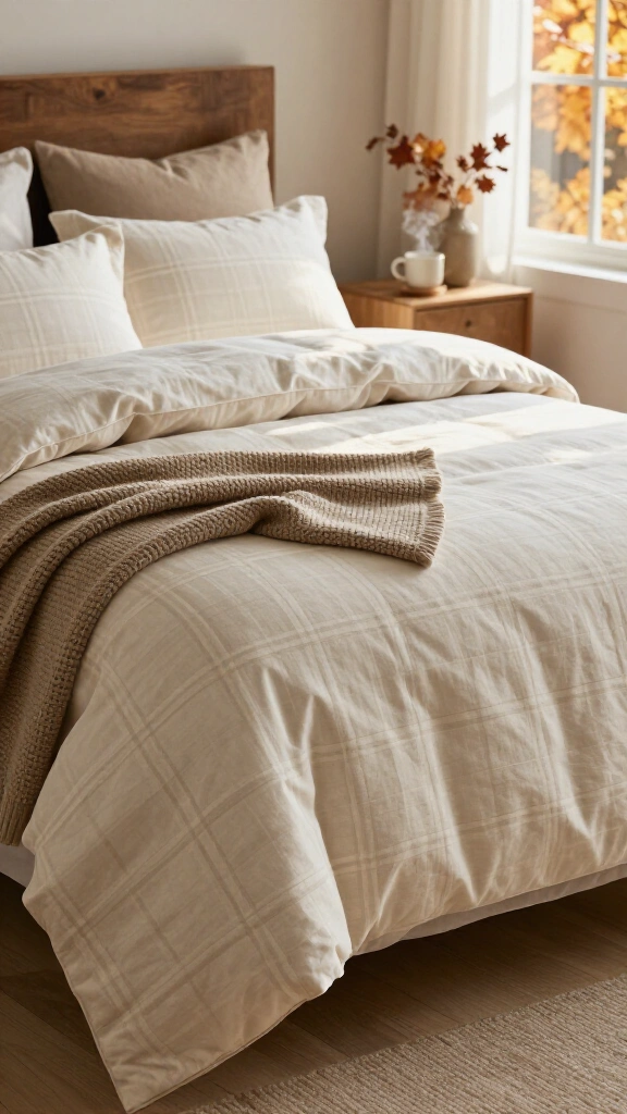 Embrace classic plaid flannel sheets