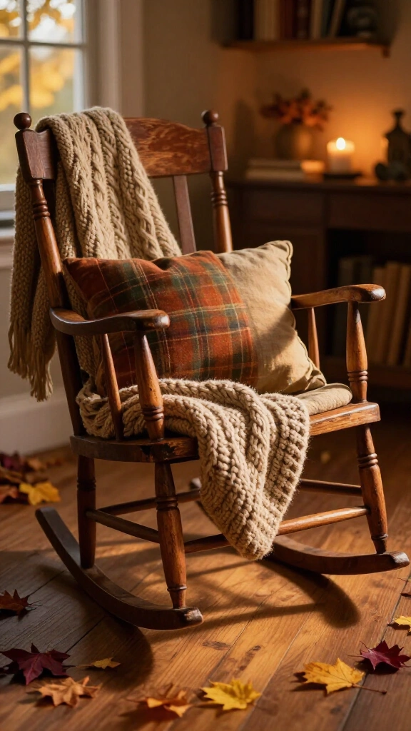 Bring in a vintage rocking chair