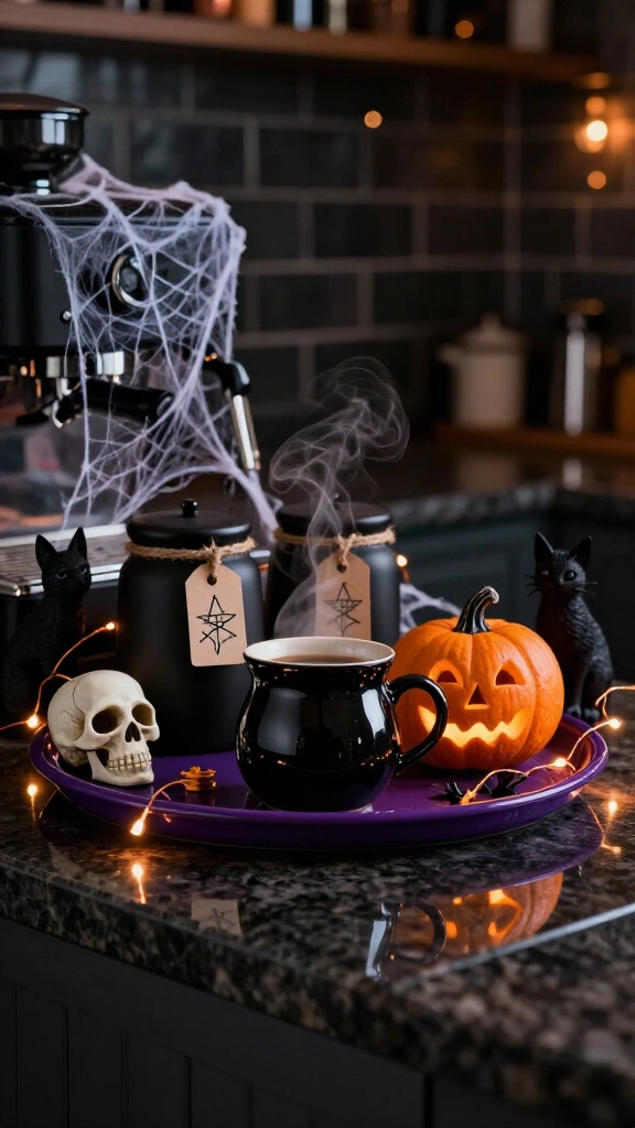 Spooky Halloween coffee bar (for the brave)