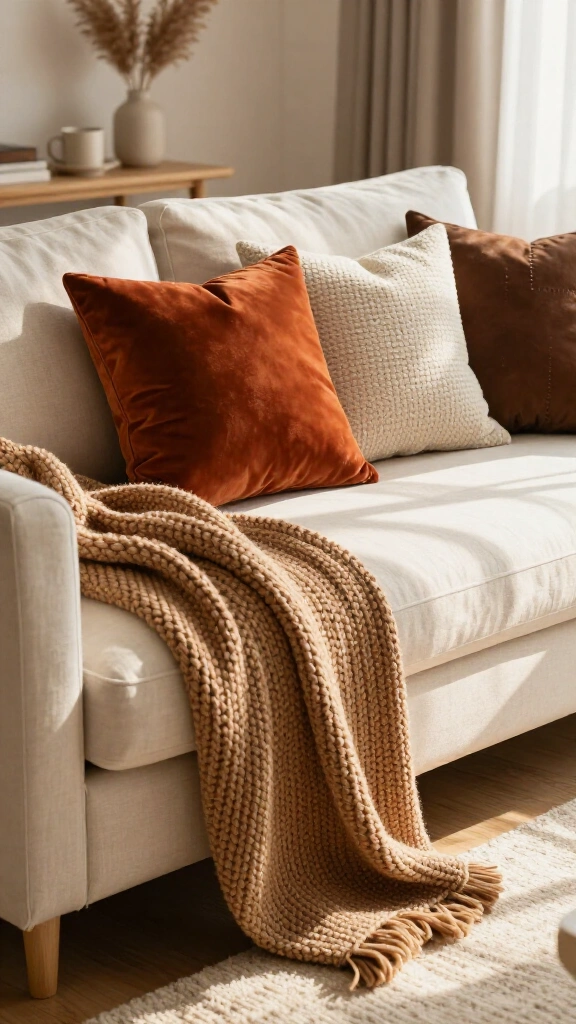 Layer neutral textiles for that instant hygge feeling