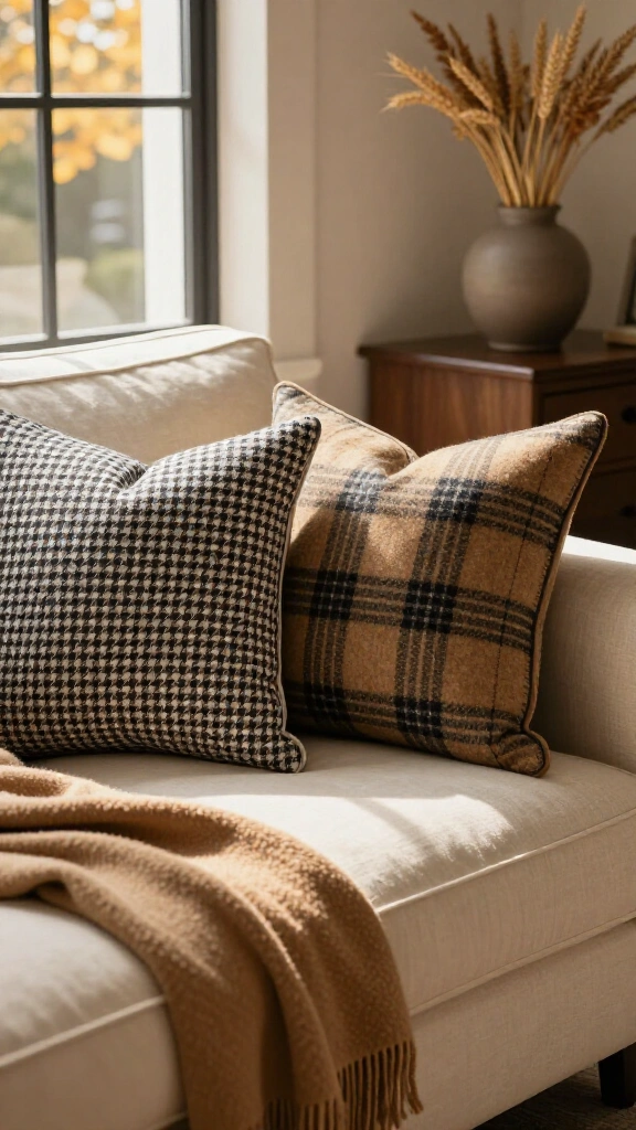 Introduce houndstooth and glen plaid textiles