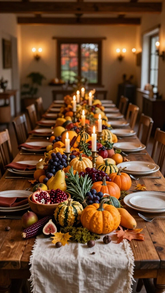 The abundant harvest feast tablescape