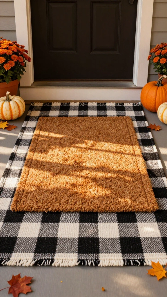 Layered fall doormats