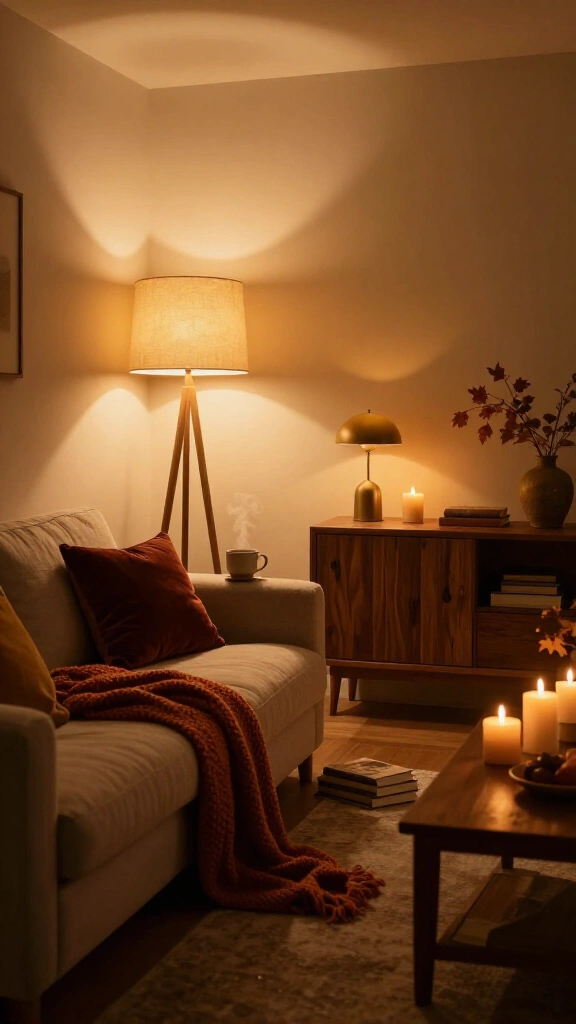 Switch to 2700K warm ambient lighting