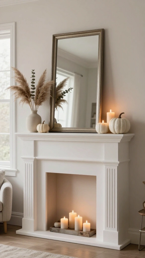 Keep your mantel simple and sculptural
