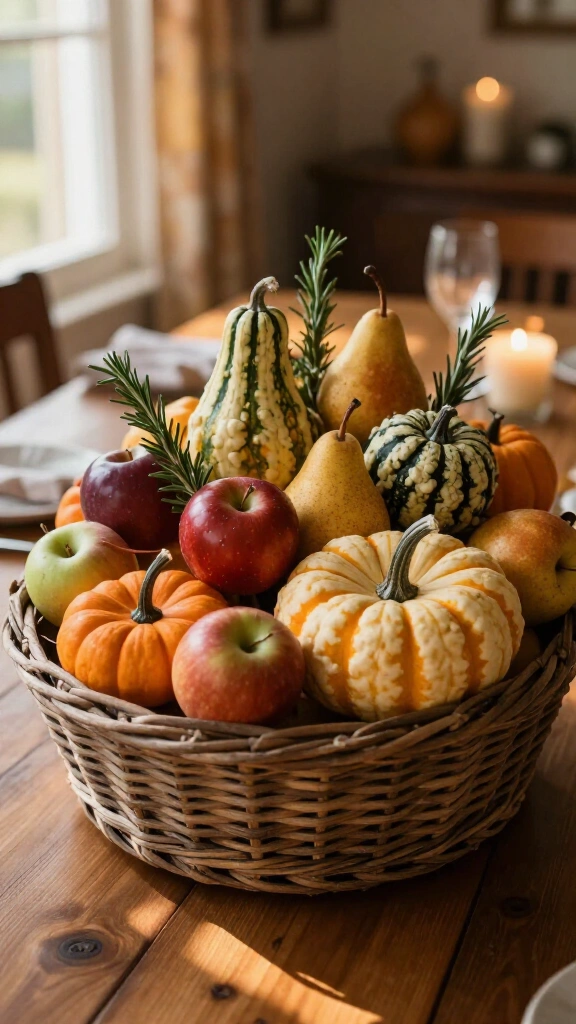 The harvest basket centerpiece