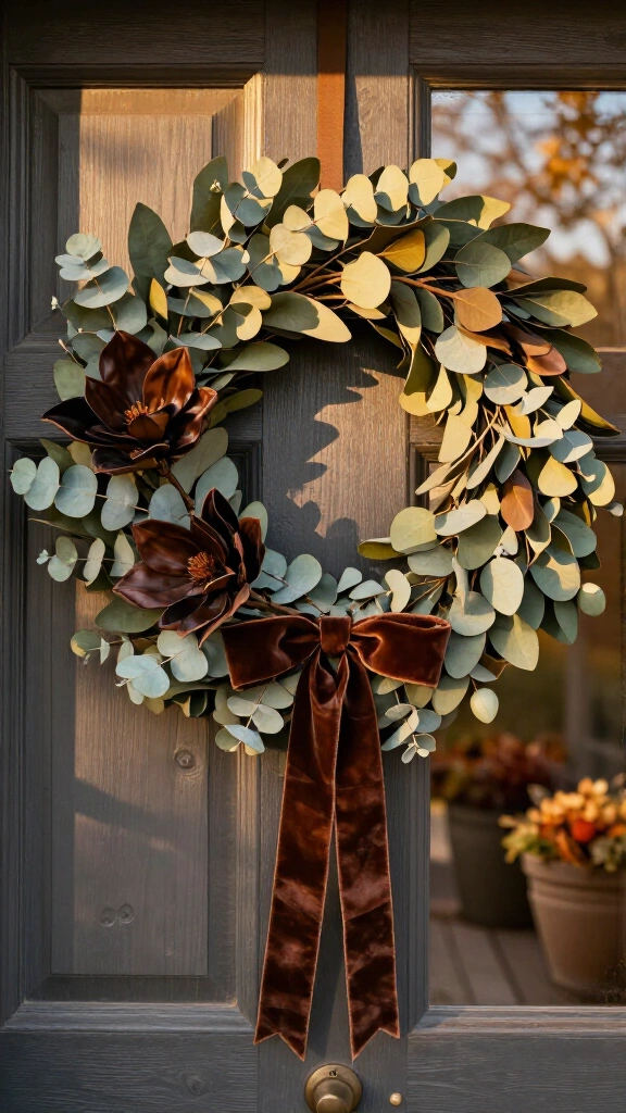 Dried eucalyptus & magnolia wreaths