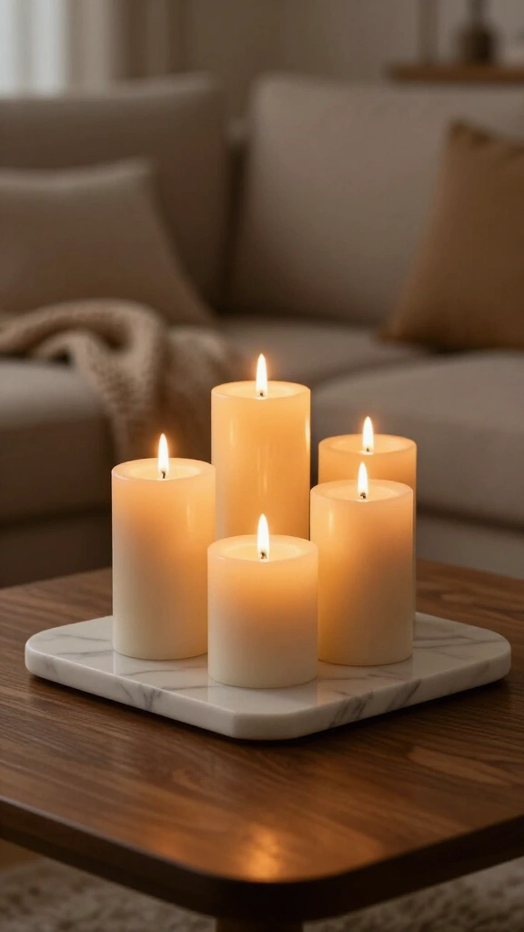 Switch to clusters of warm candles