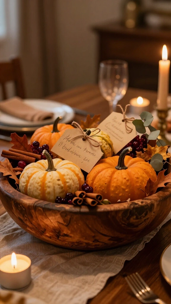 Thanksgiving gratitude bowl