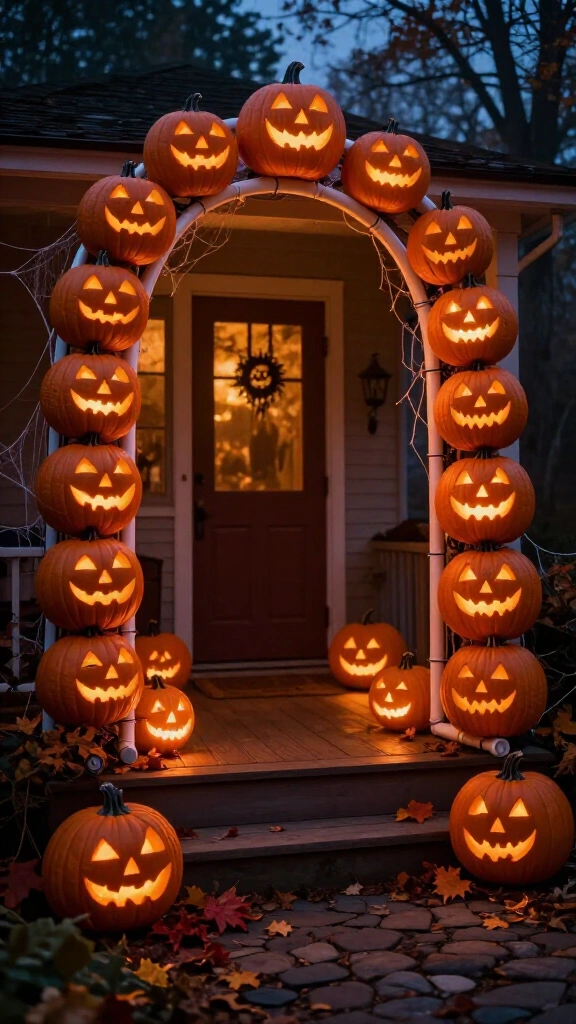 Glowing jack-o