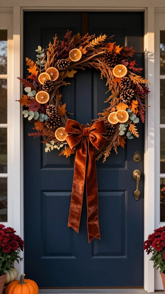 Add a wreath that