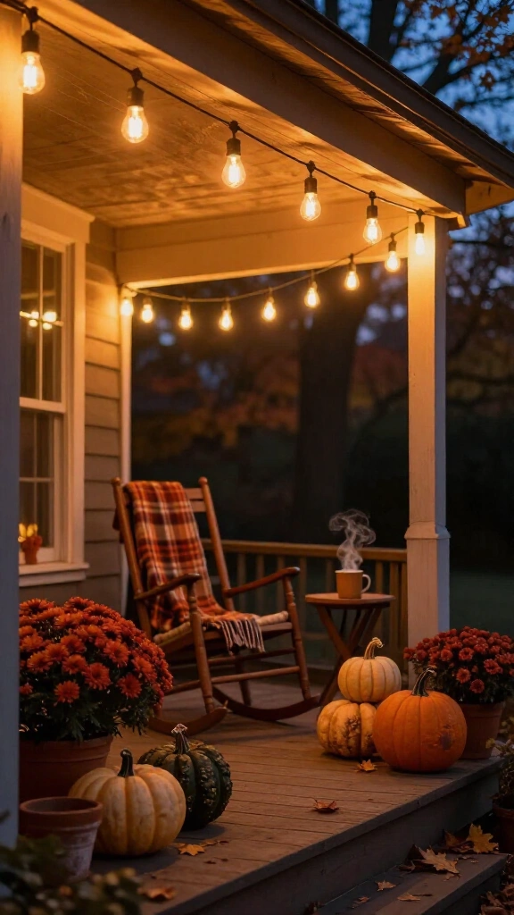 String up Edison bulb lights for instant ambiance