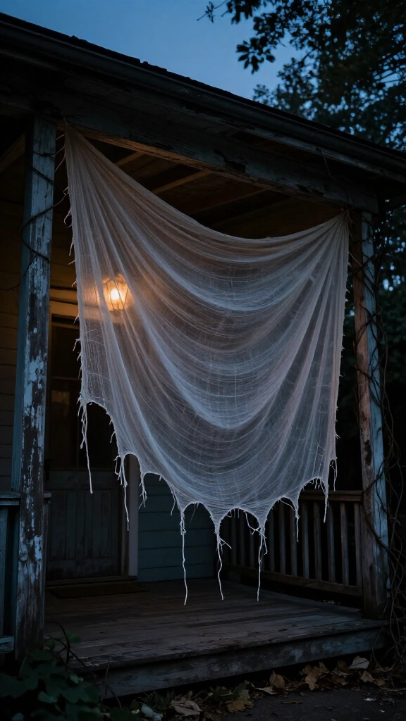 Creepy cloth porch canopy