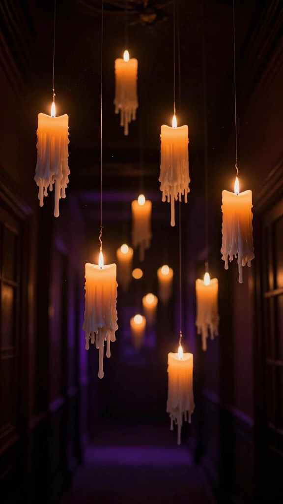 Floating enchanted candles