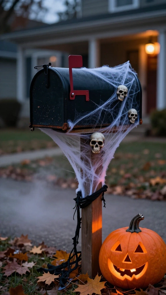 Haunted mailbox makeover