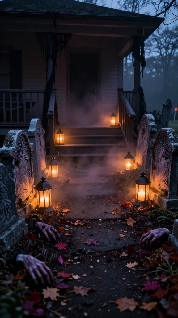 The graveyard gateway entrance