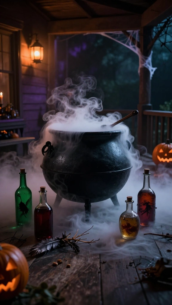 Cauldron smoke station