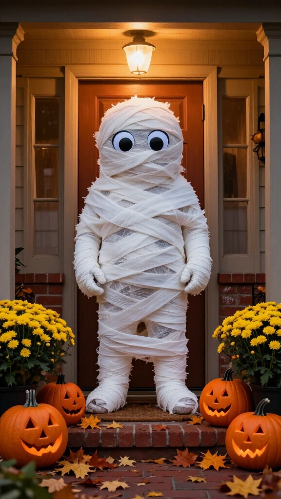 Mummy door wrapping
