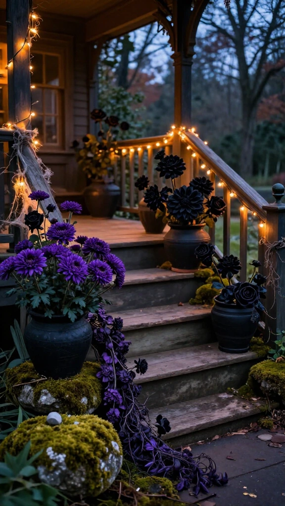 Dark enchanted garden