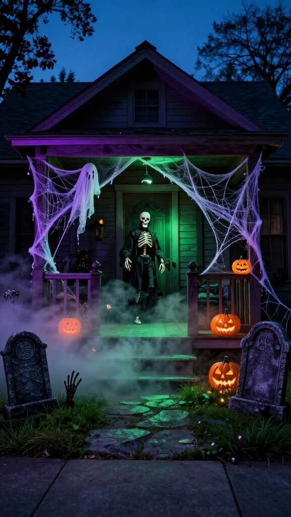 The full haunted scene setpiece