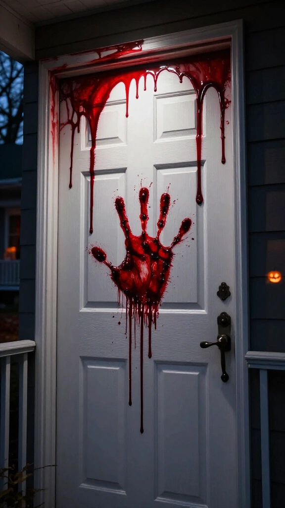 Dripping blood door