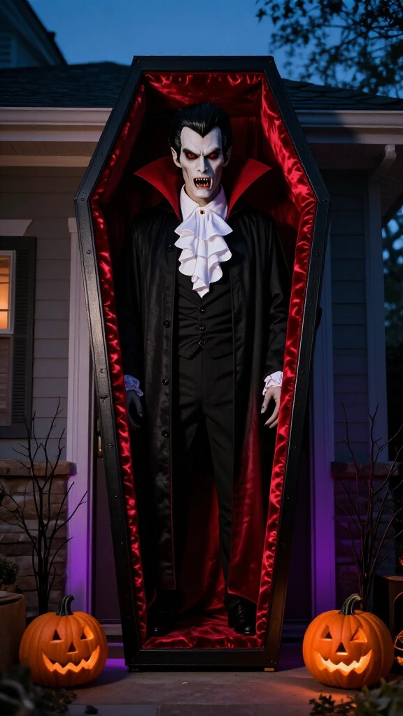 Dracula coffin door panel