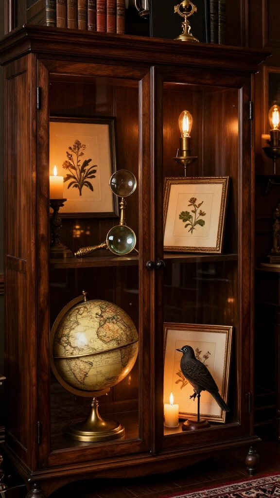 Curated cabinet of curiosities