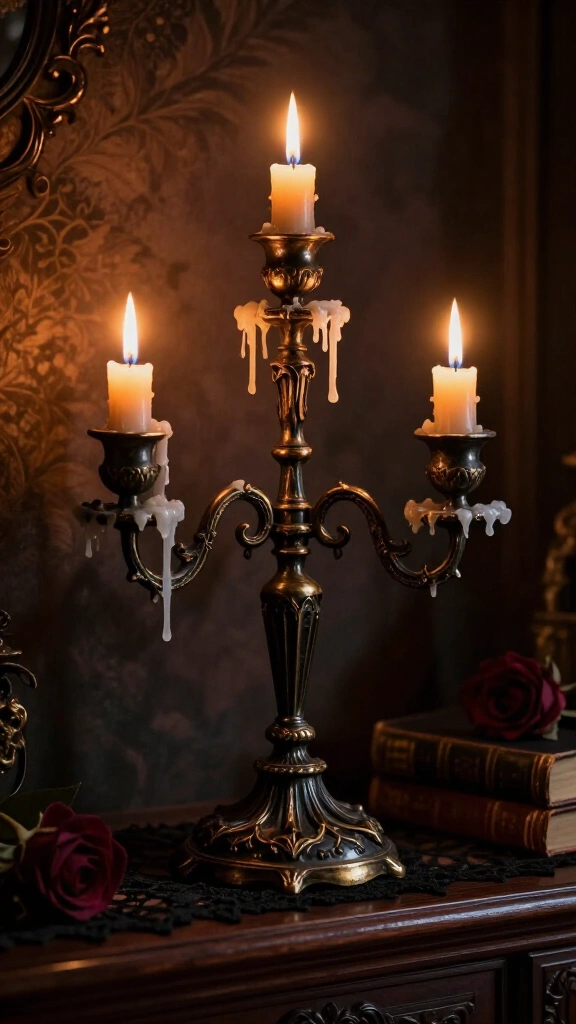 Creepy candelabra makeover