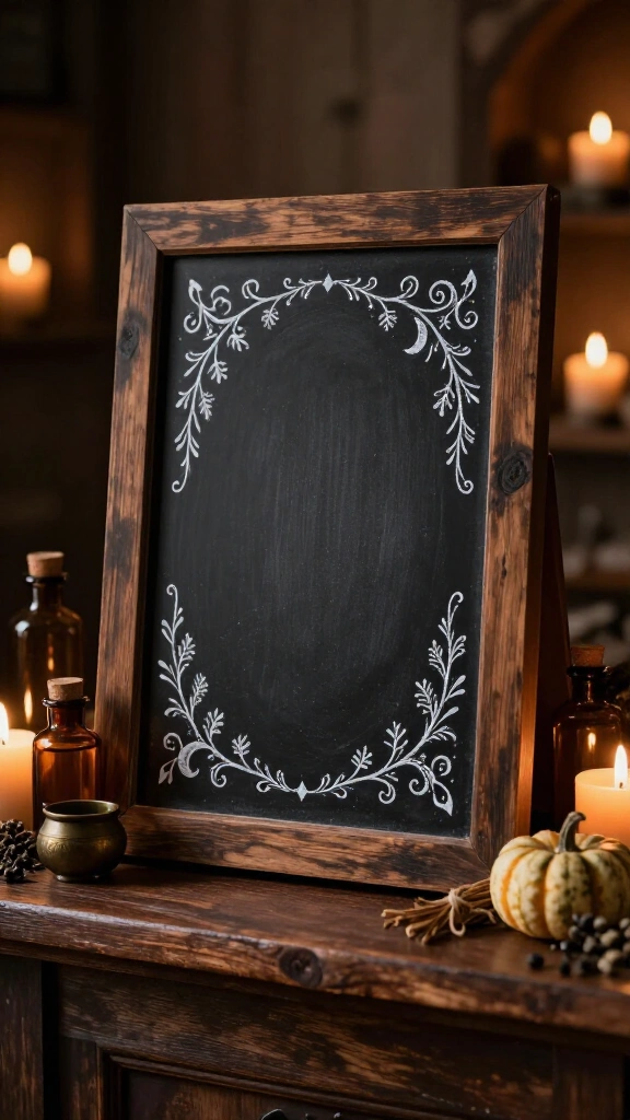 Chalkboard potion sign